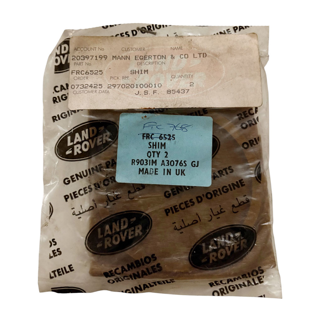 3.05mm Shim Front Output Shaft Bearing FTC768